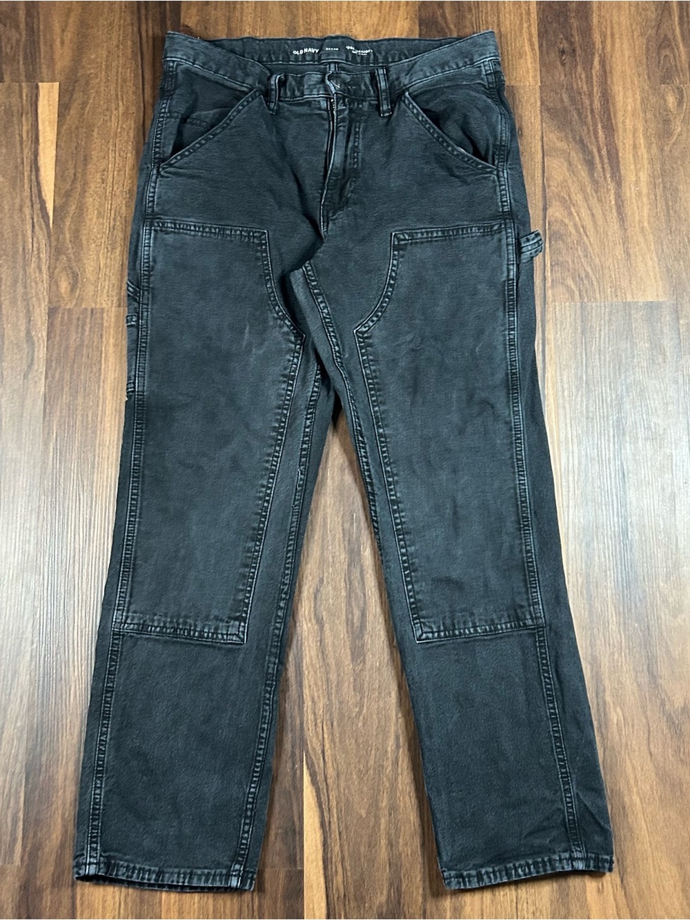Old Navy Black double knee Cargo Utility Pants